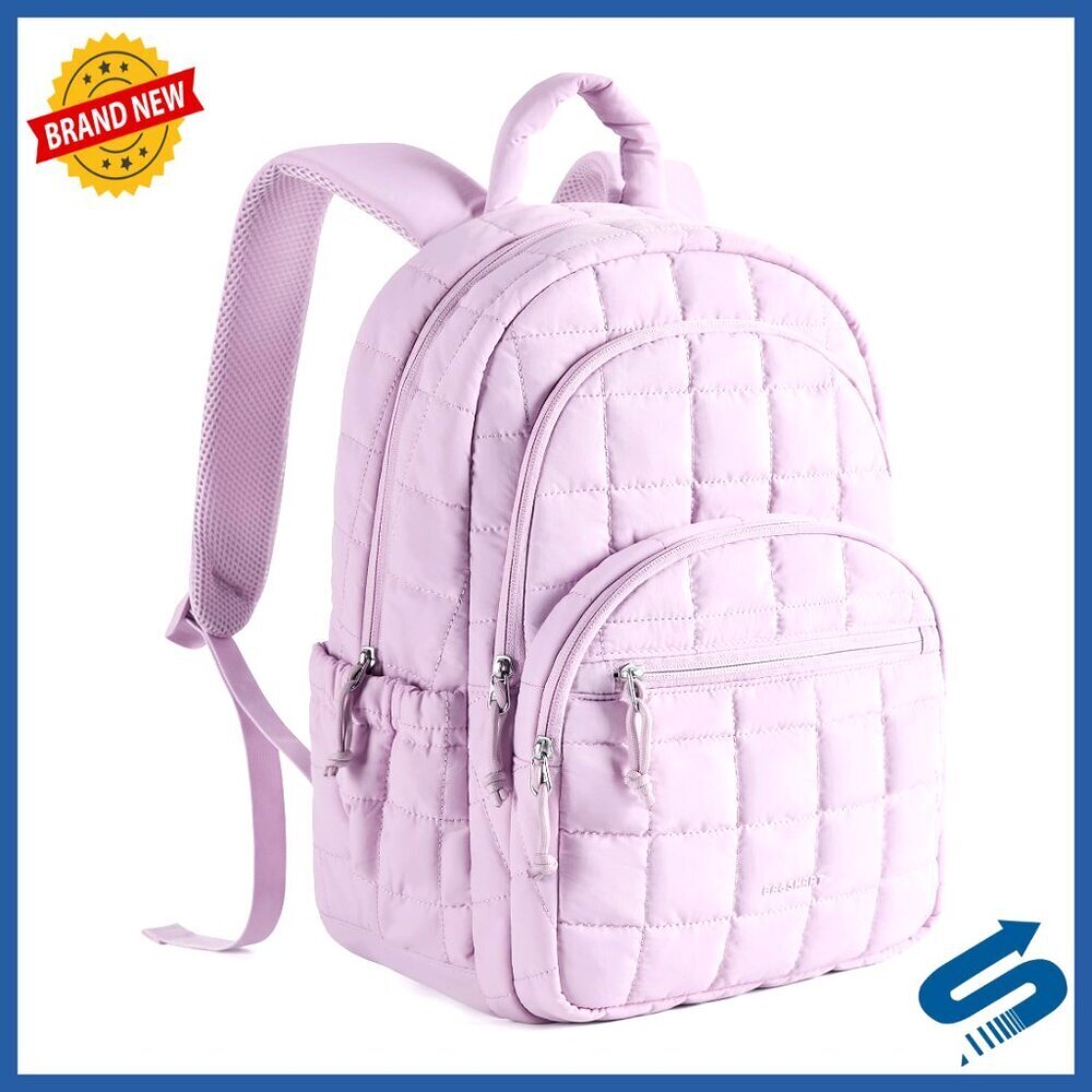 Quilted Casual Daypack Travel Backpack Water-Resistant Laptop Bookbag